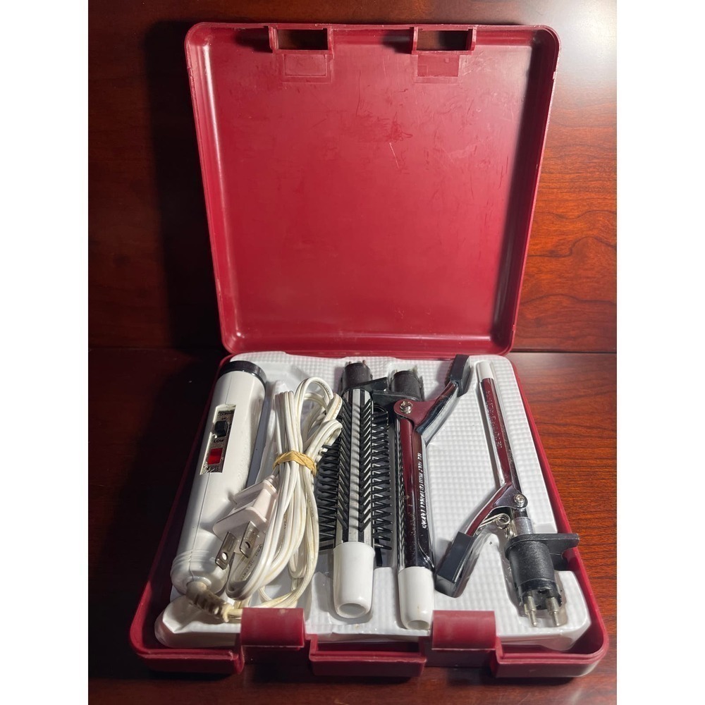 VTG Conair Twist'n Curl Trio Curling Iron, 3 Types w/ Travel Case  Hair Styling
